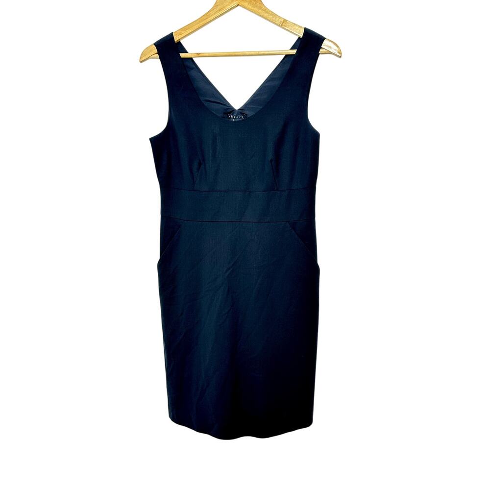 THEORY WOOL‎ BLEND SHEATH DRESS WOMANS 6 CAREER WORK